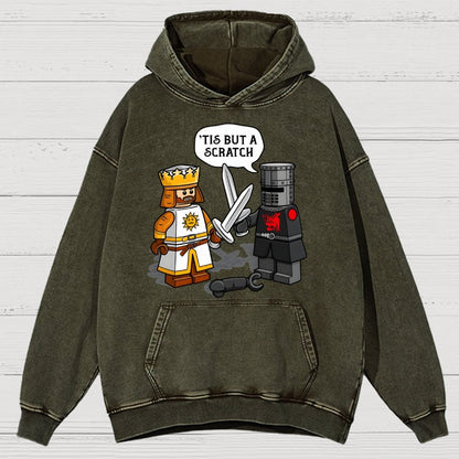 King Vs Knight Vintage Distressed Hoodie