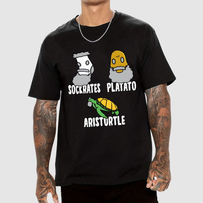 SOCKRATES PLATATO ARISTURTLE Geek T-Shirt