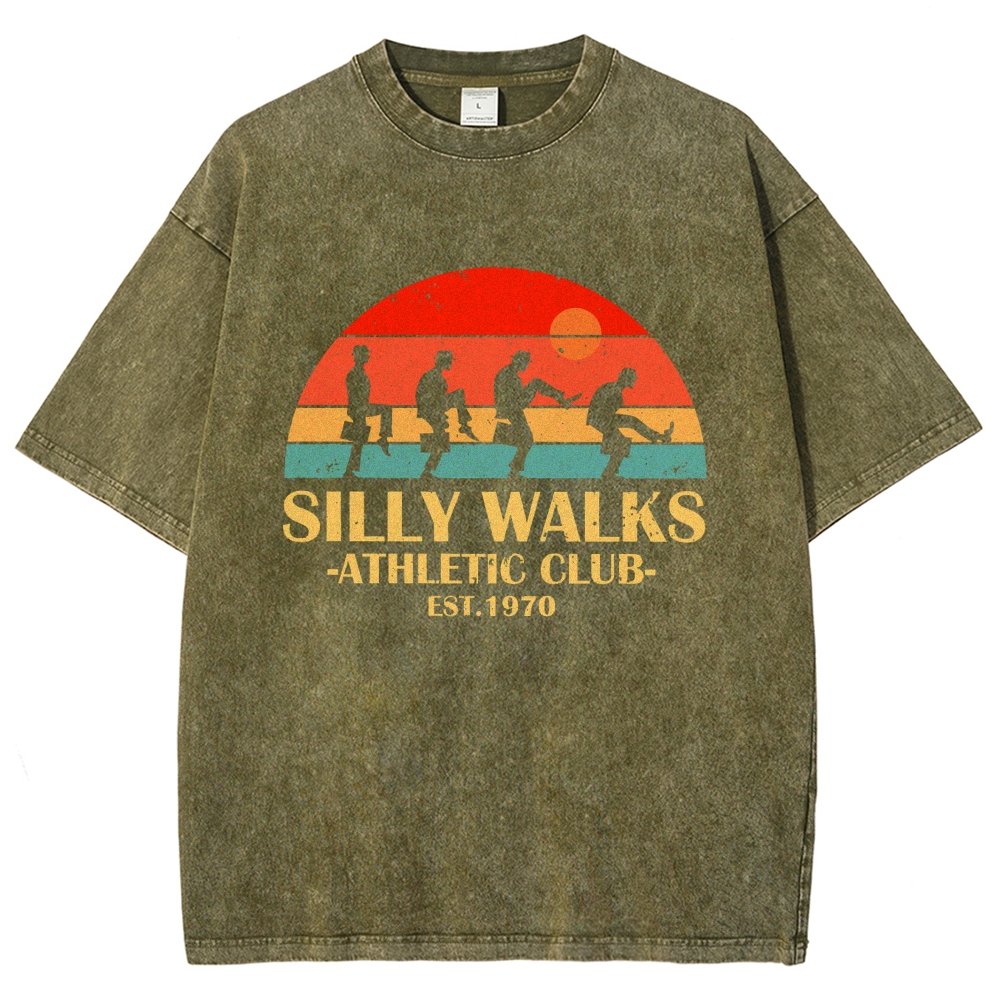 Silly Walks - Athletic Club Vintage Distressed T-shirt