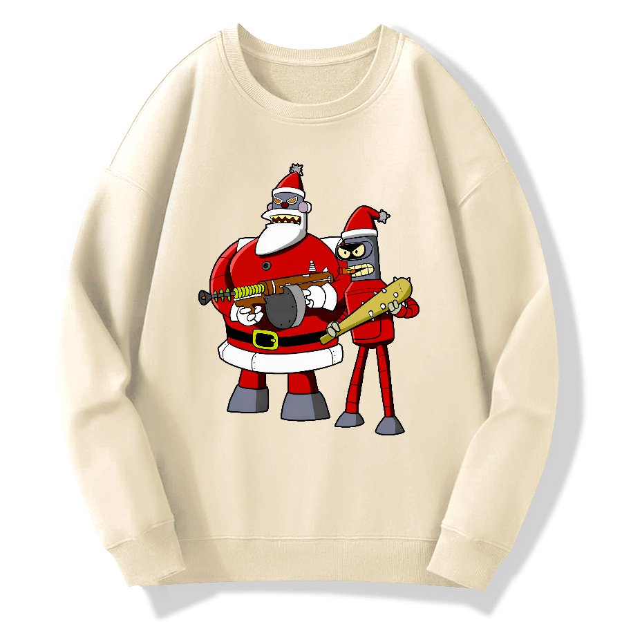 Merry Christmas Geek Cotton Sweatshirt