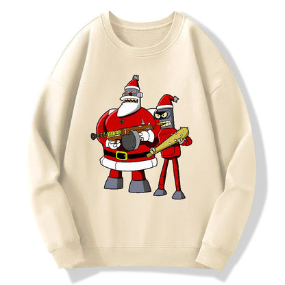 Merry Christmas Geek Cotton Sweatshirt