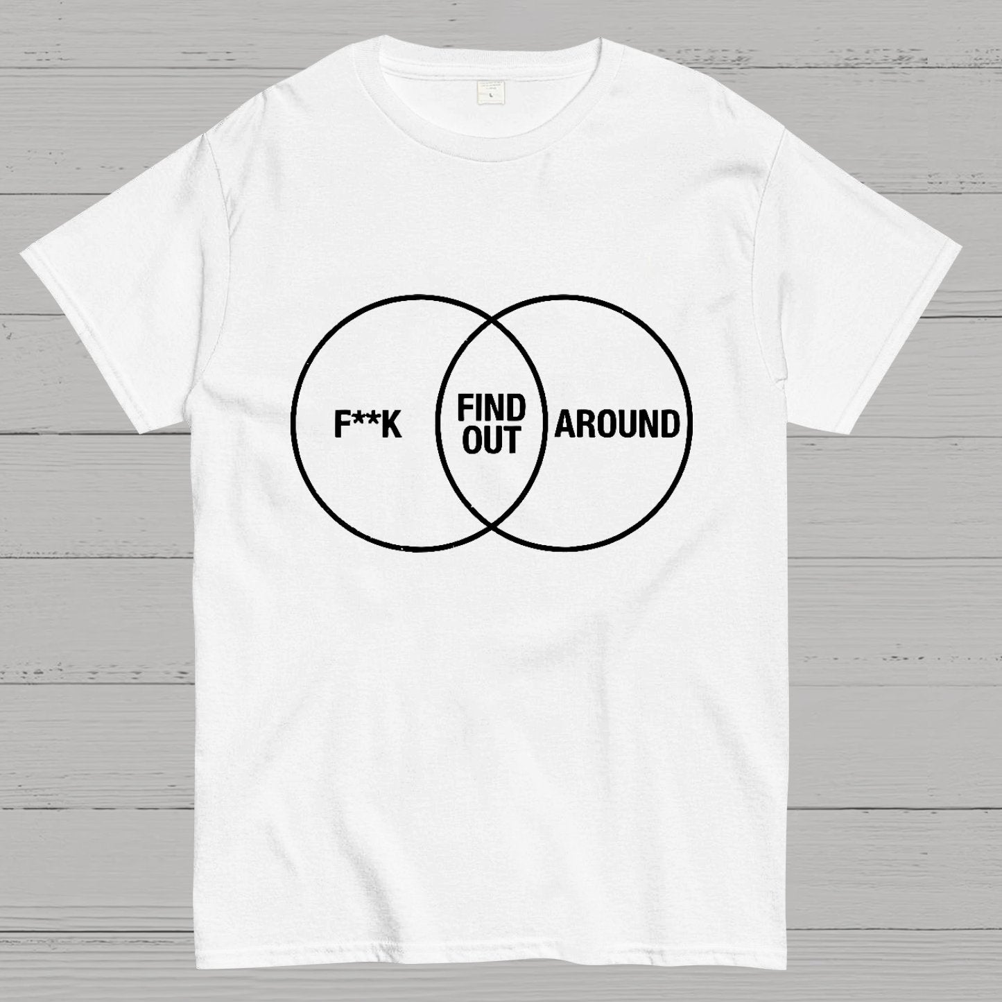 F Around and Find Out Venn Diagram Geeky T-Shirt