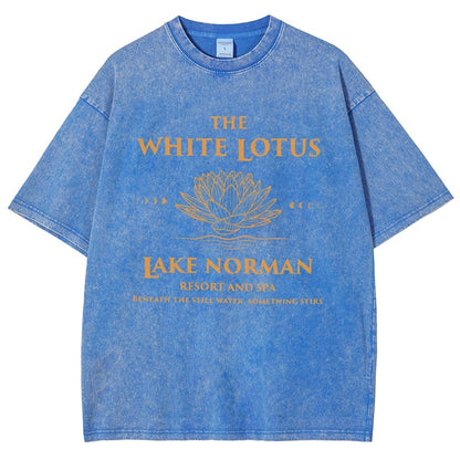White Lotus LKN Vintage Distressed T-shirt