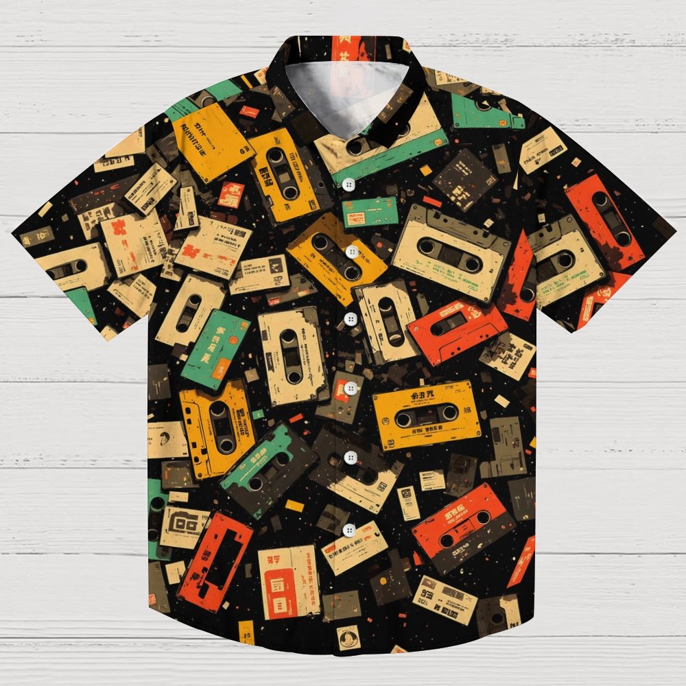 Vintage Tape Geek Hawaiian Shirt
