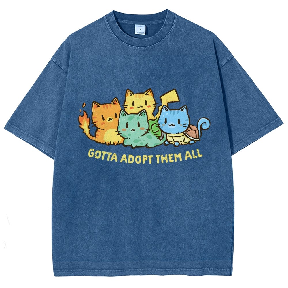 Gotta Collect Them All Vintage Distressed T-shirt