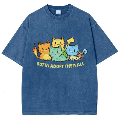 Gotta Collect Them All Vintage Distressed T-shirt