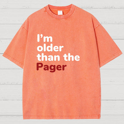 I'm Older Than The Pager Vintage Distressed T-shirt