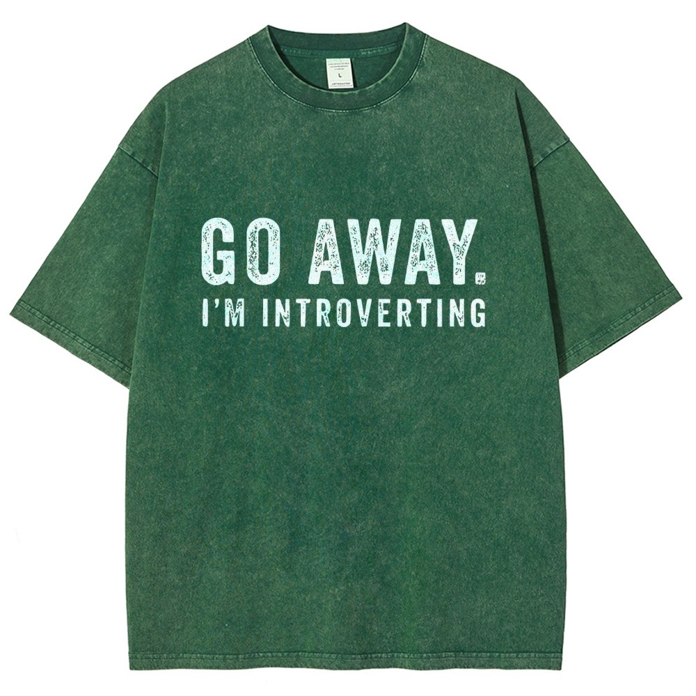 Go Away. I'm Introverting Vintage Distressed T-shirt