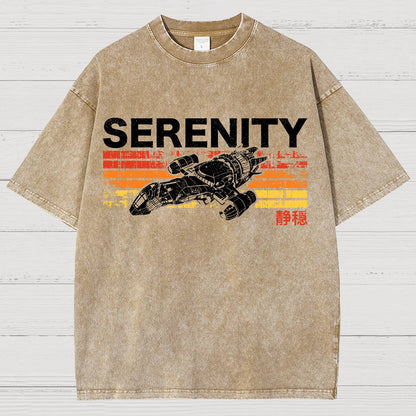 Retro Firefly Starship Vintage Distressed T-shirt