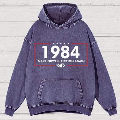 Make Dystopia Fiction Again 19XX Vintage Distressed Hoodie