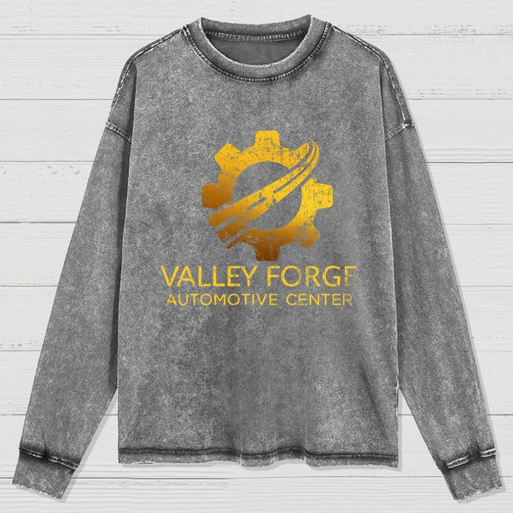 Funny Valley Forge Automotive Washed Long Sleeve Tee