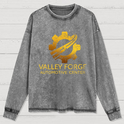 Funny Valley Forge Automotive Washed Long Sleeve Tee