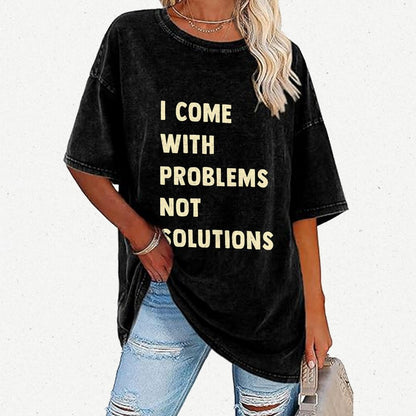 I Come With Problems Vintage Distressed T-shirt