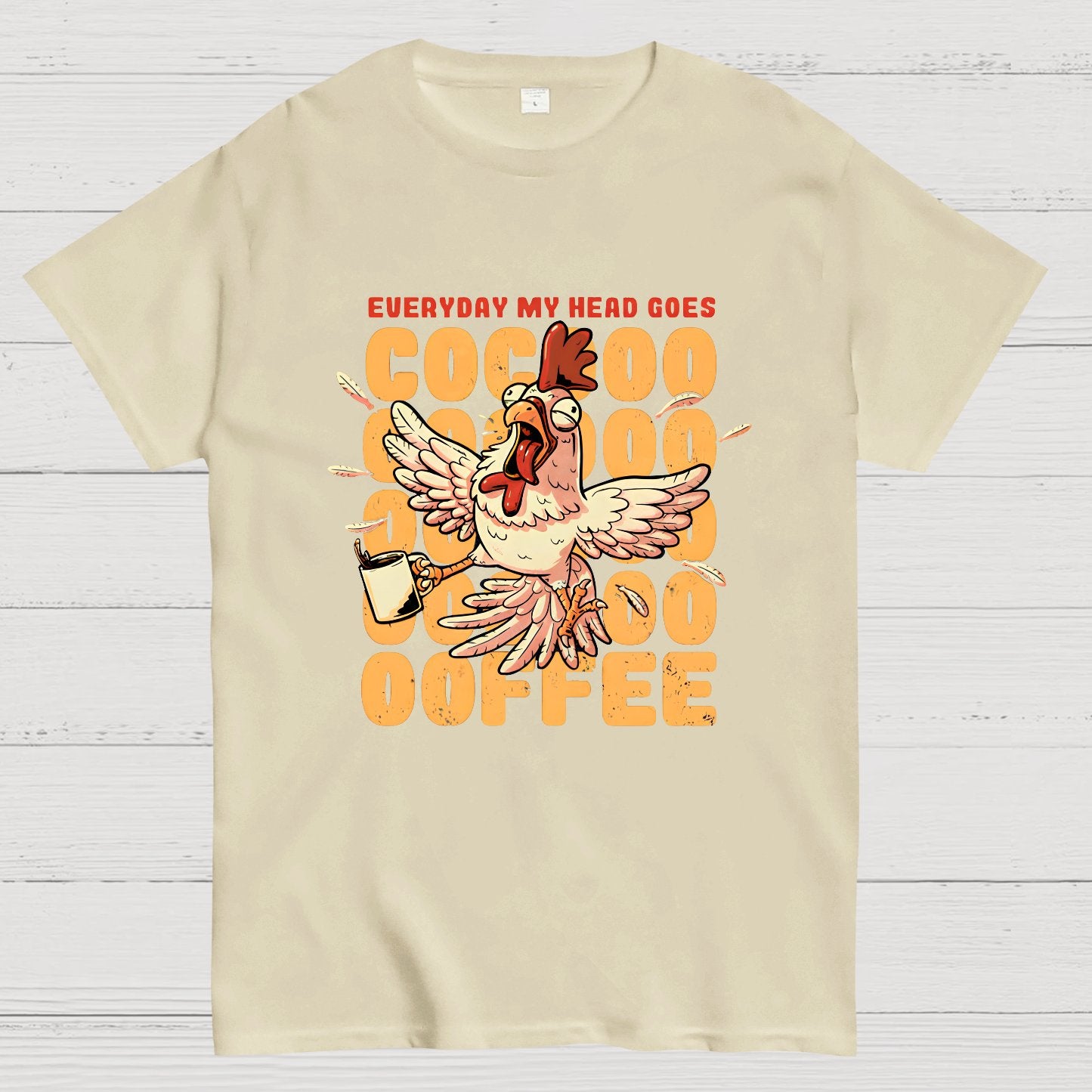 Cocoffee Funny Chicken Nerdy T-Shirt