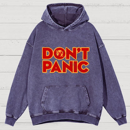Dont Panic Vintage Distressed Hoodie