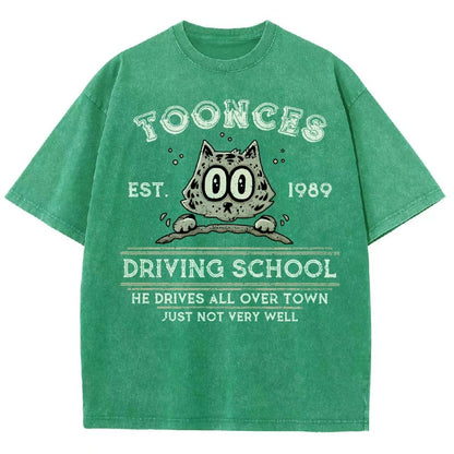 Roadster Driving School Vintage Distressed T-shirt