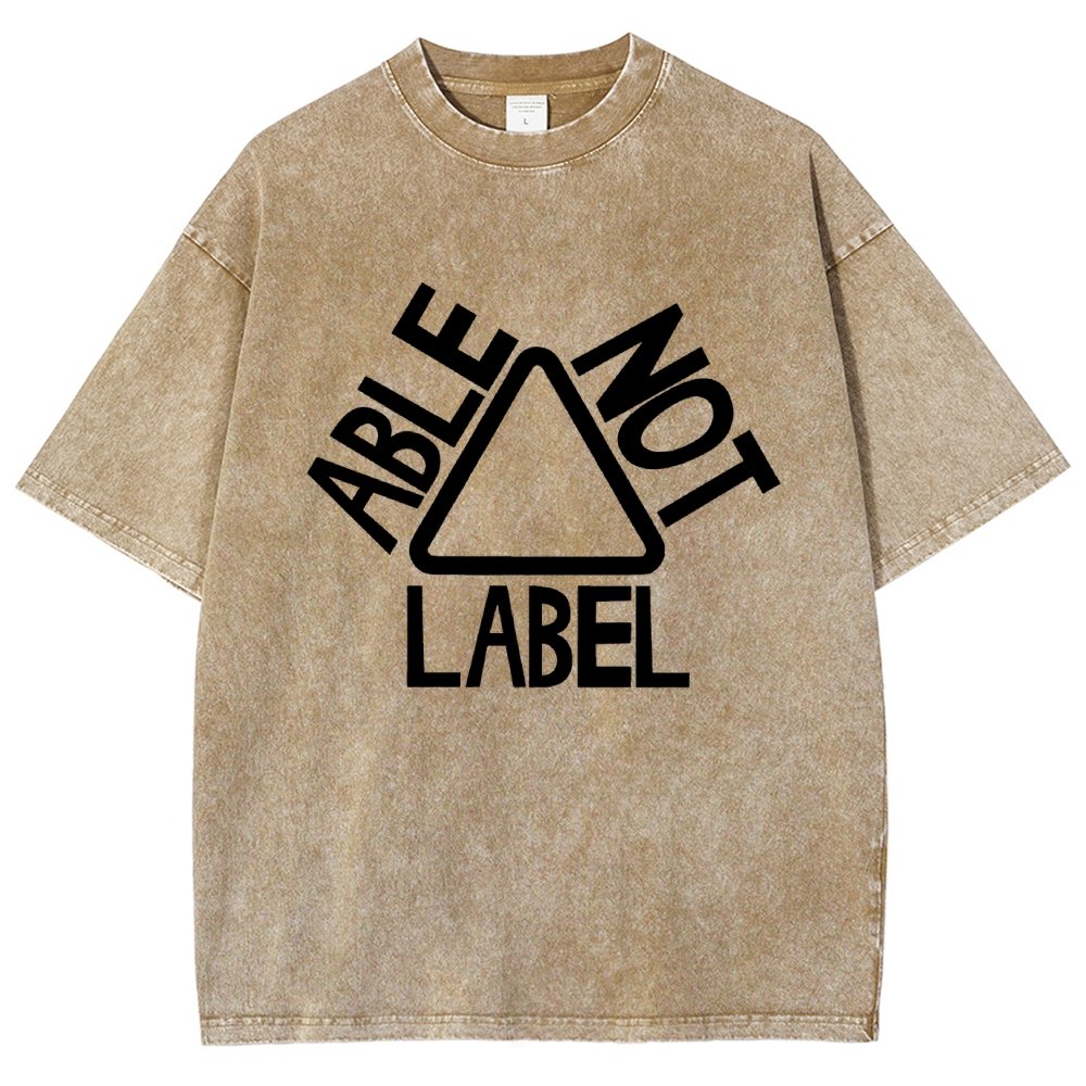 See the Able Not the Label Awareness Vintage Distressed T-shirt