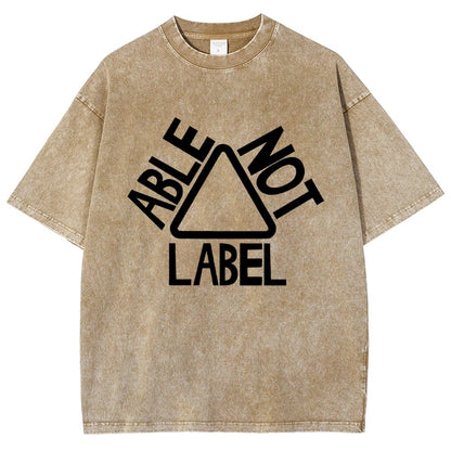 See the Able Not the Label Awareness Vintage Distressed T-shirt