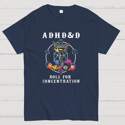 Adhd&Dnd Cat Geeky T-Shirt