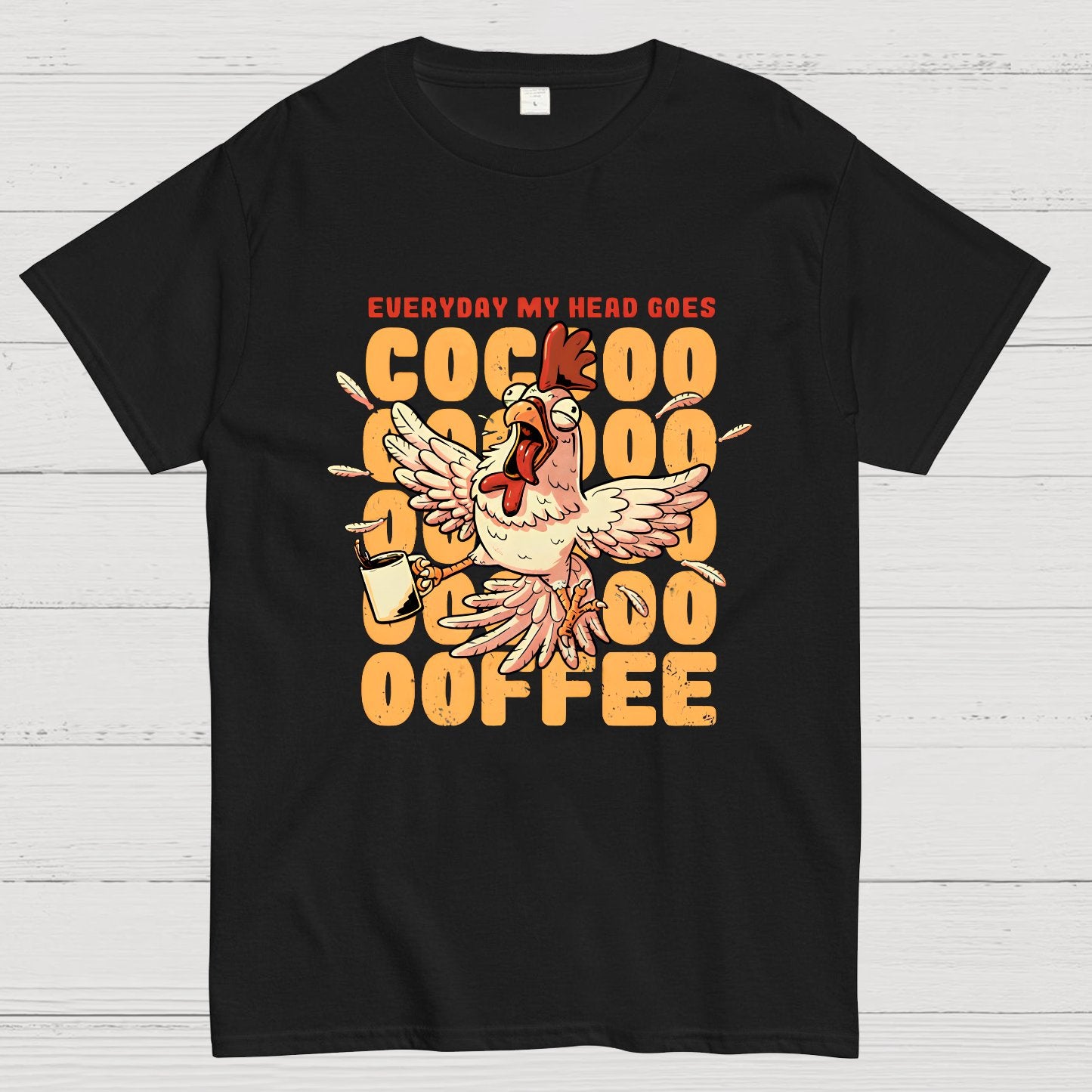 Cocoffee Funny Chicken Nerdy T-Shirt