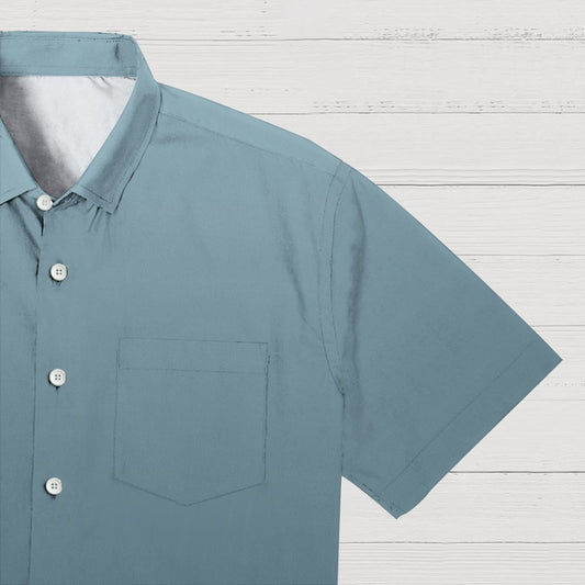 Gradient Color Comfortable Casual Cotton And Linen Geek Shirt