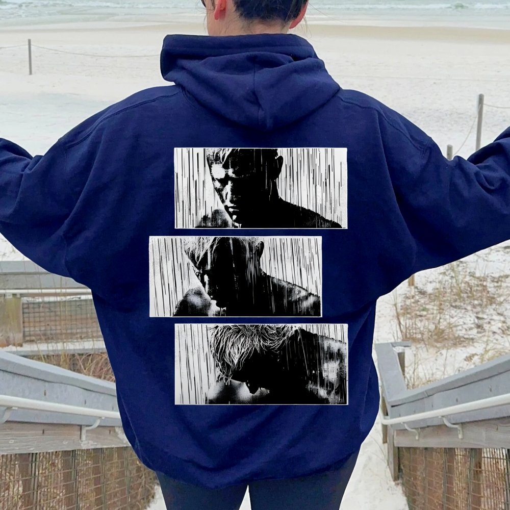 Tears In Rain Printed Back Unisex Cotton Hoodie