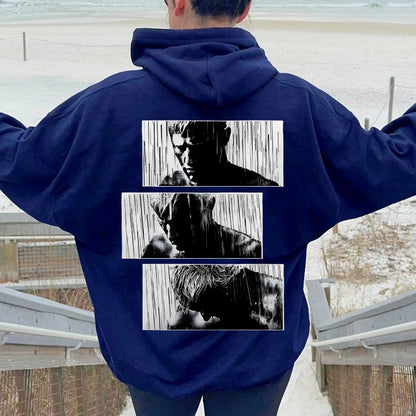 Tears In Rain Printed Back Unisex Cotton Hoodie