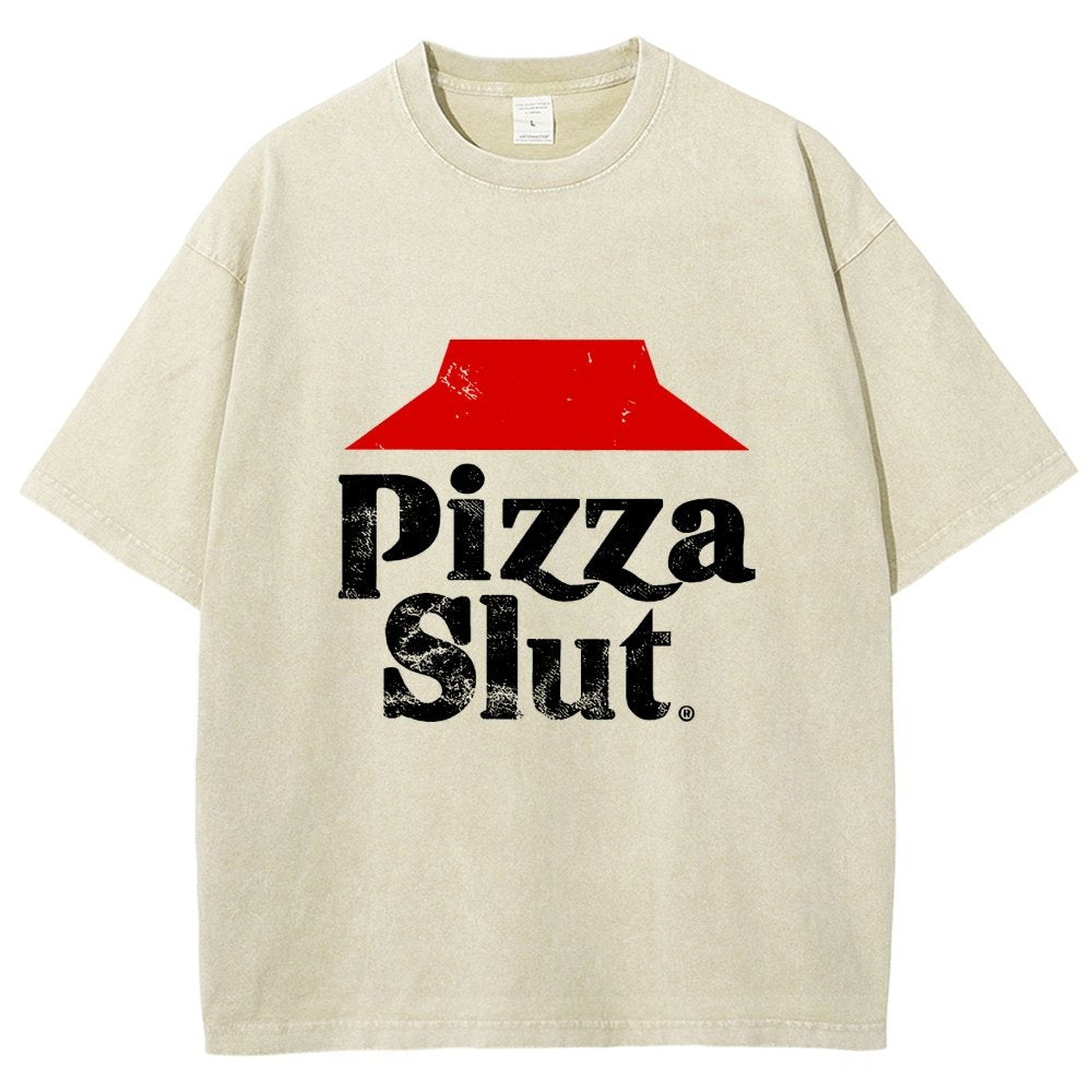 Pizza Slut Vintage Distressed T-shirt