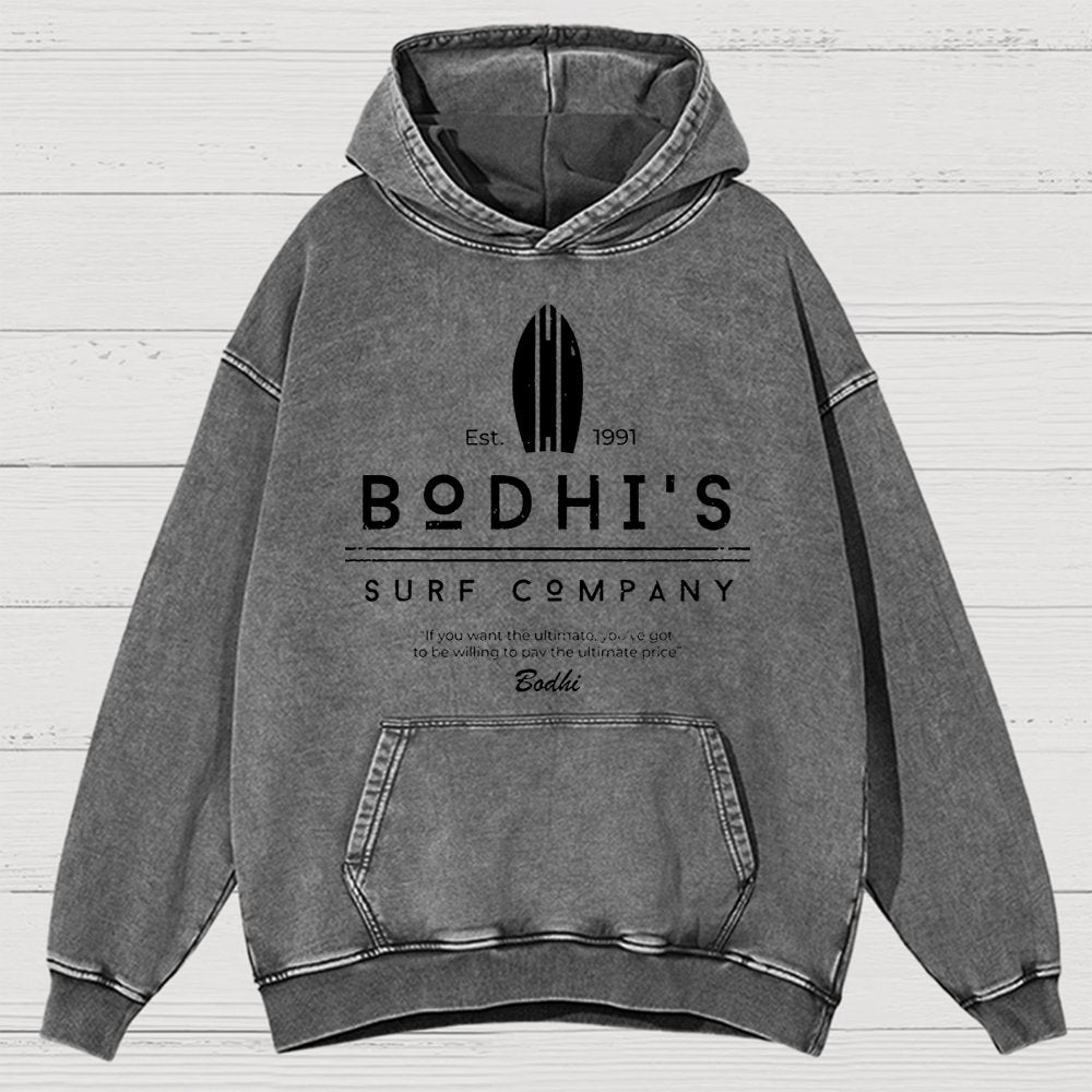 Bodhi's Surf Company Est. 1991 Vintage Distressed Hoodie