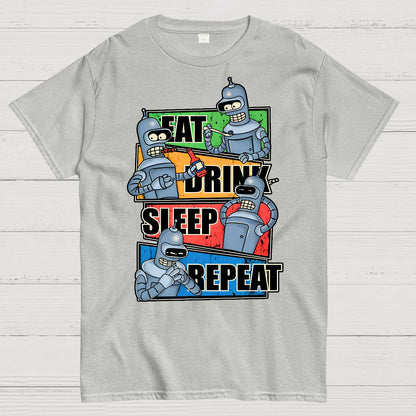 Eat Drink Sleep Repeat Geek T-Shirt
