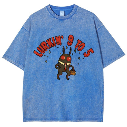 Mothman's Day Job Vintage Distressed T-shirt
