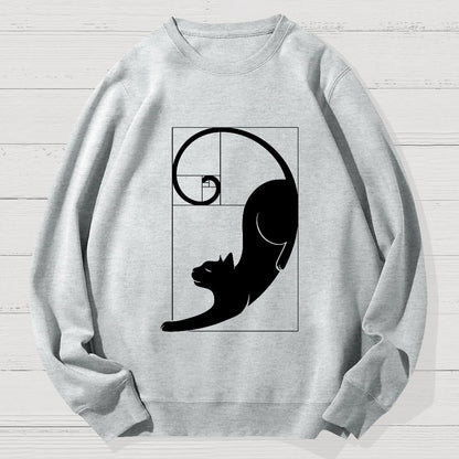 Fibonacci Kittens Geek Cotton Sweatshirt