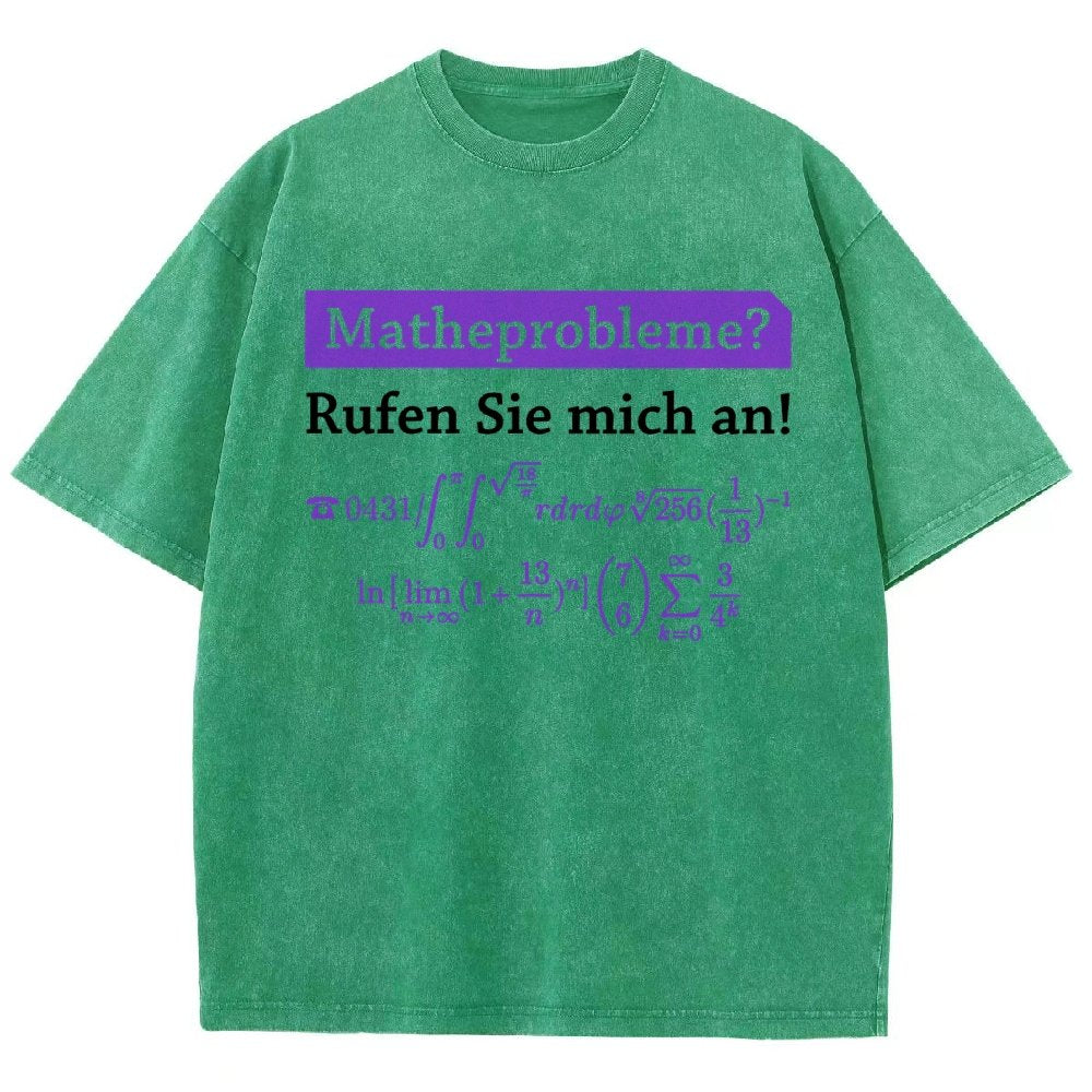Funny Word Matheprobleme Vintage Distressed T-shirt
