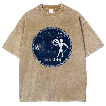 Greek Wars Vintage Distressed T-shirt