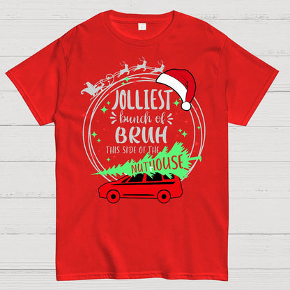 Jolliest Bunch of Bruh Christmas Geek T-Shirt