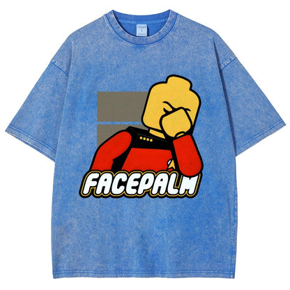 Facepalm Vintage Distressed T-shirt