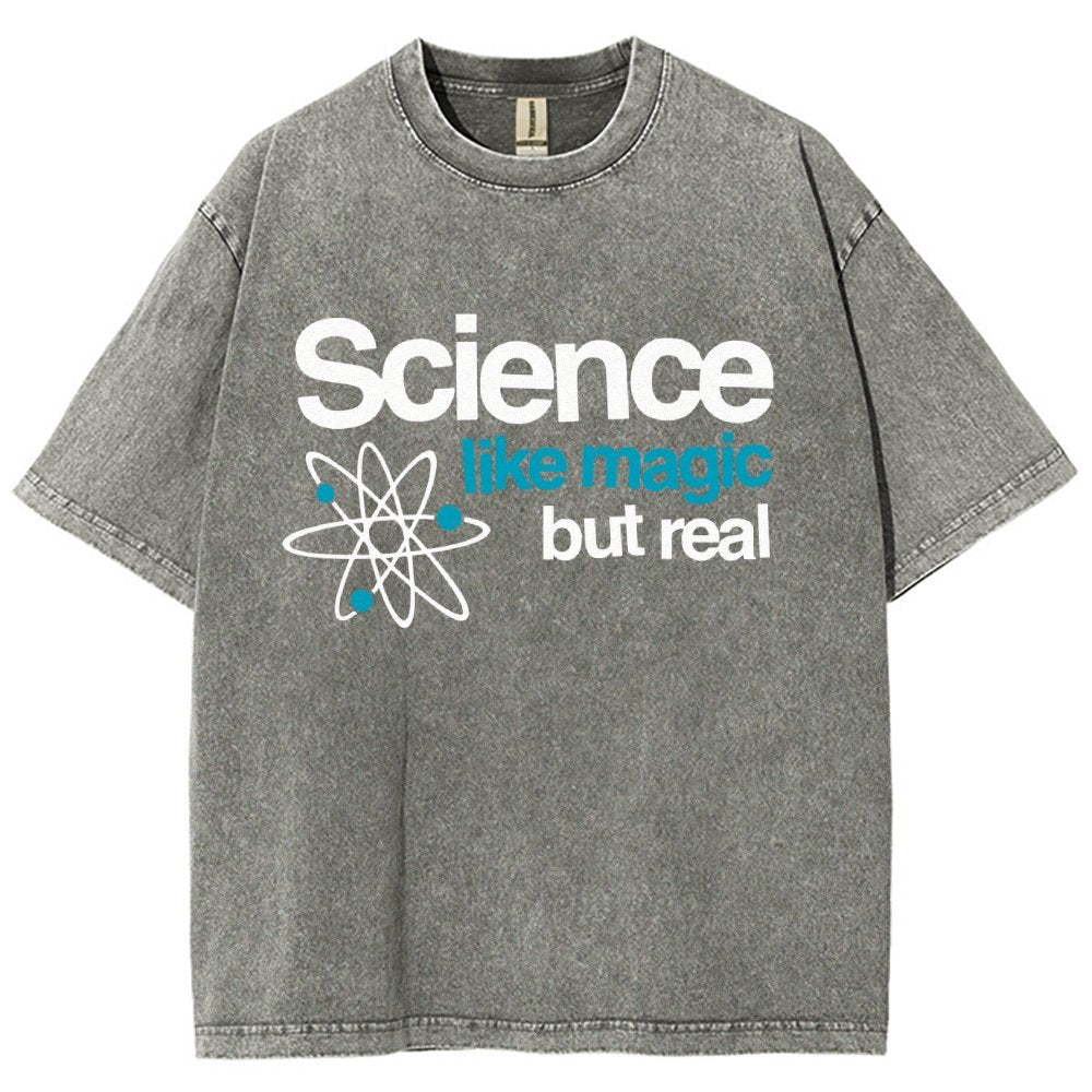 Science Like Magic But Real Vintage Distressed T-shirt