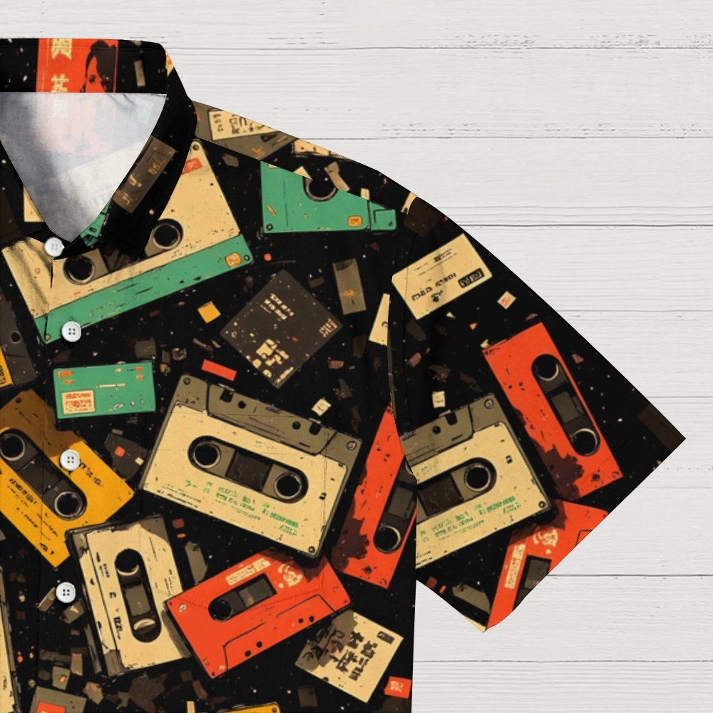 Vintage Tape Geek Hawaiian Shirt