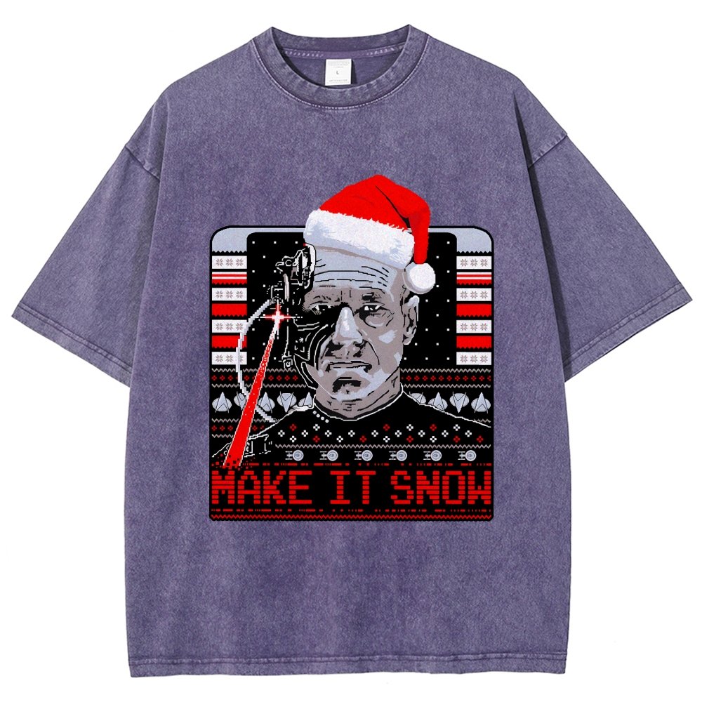 Make It Snow Vintage Distressed T-shirt