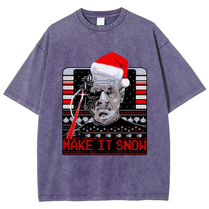Make It Snow Vintage Distressed T-shirt