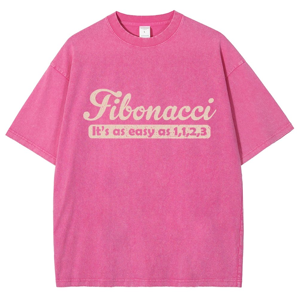 Fibonacci Funny Math Vintage Distressed T-shirt