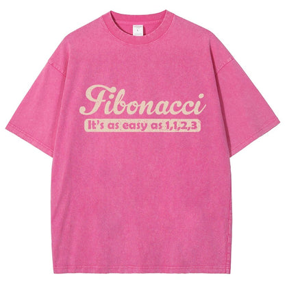 Fibonacci Funny Math Vintage Distressed T-shirt