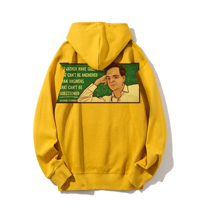 Feynman Science Printed Back Cotton Hoodie