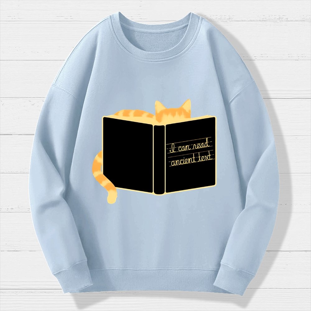 Ancient Text Geek Cotton Sweatshirt