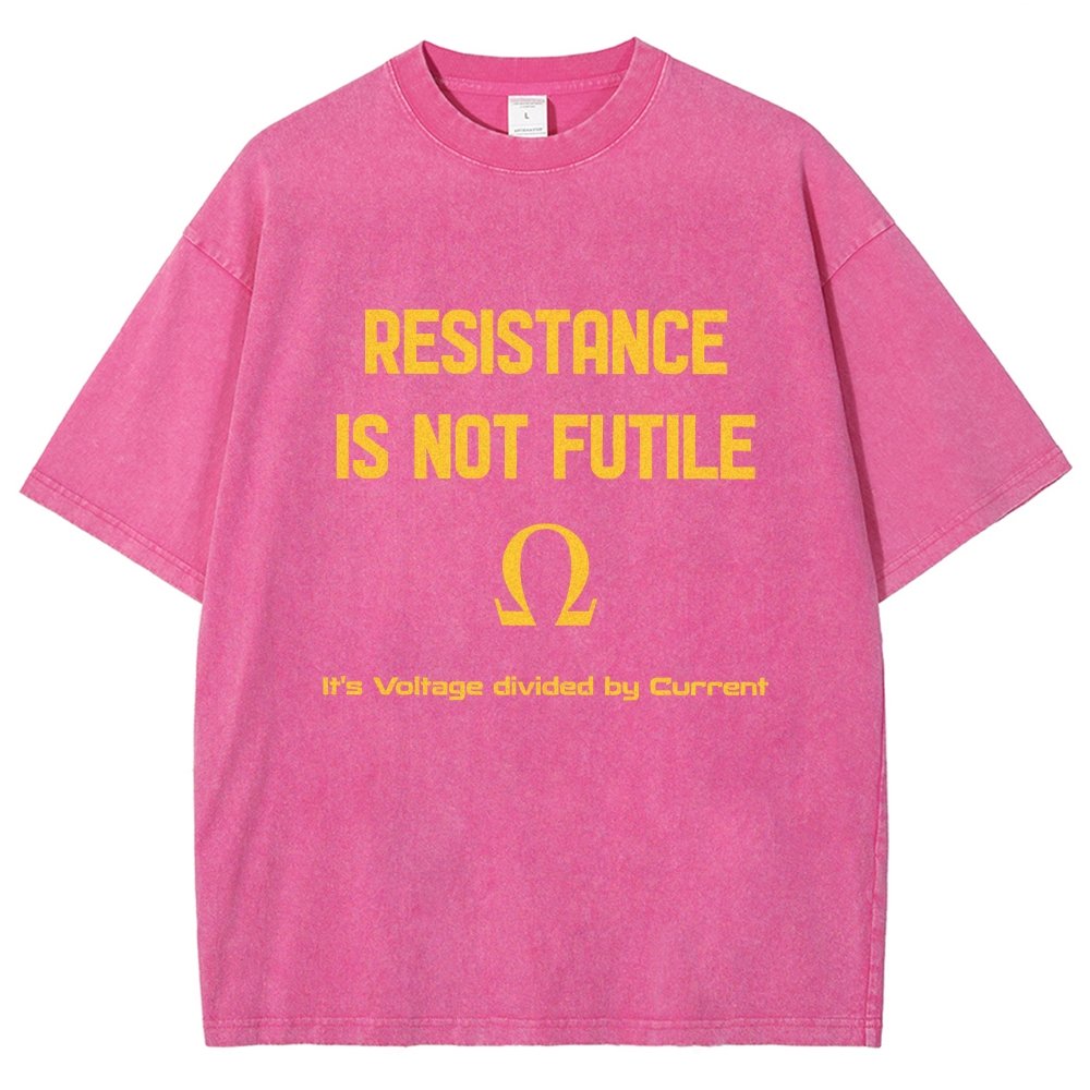 Resistance Is Futile Vintage Distressed T-shirt