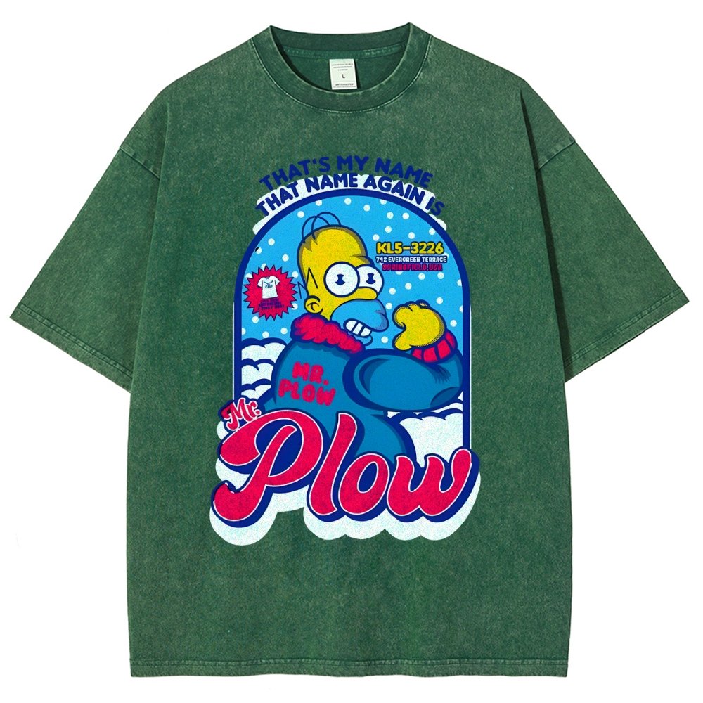 Mr. Snowplow Vintage Distressed T-shirt