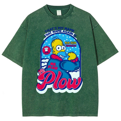 Mr. Snowplow Vintage Distressed T-shirt