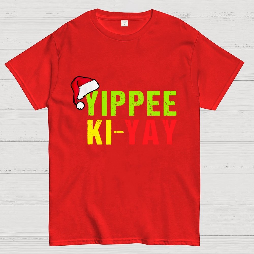 Yippee-Ki-Yay Funny Christmas Geek T-Shirt