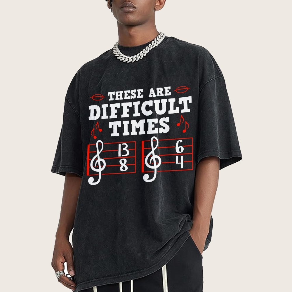 These Are Difficult Times Vintage Distressed T-shirt