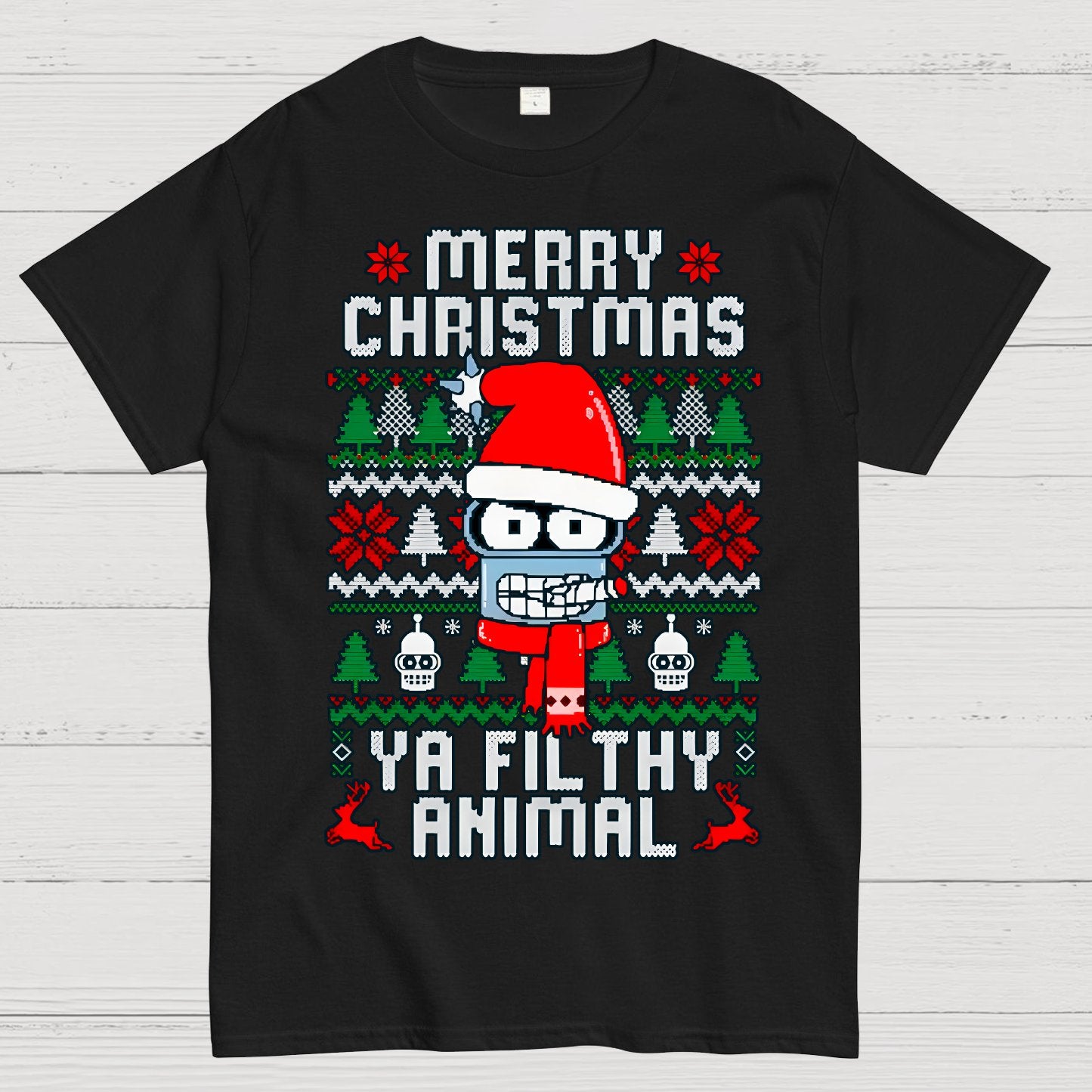 Merry Christmas Ya Filthy Animal Geek T-Shirt